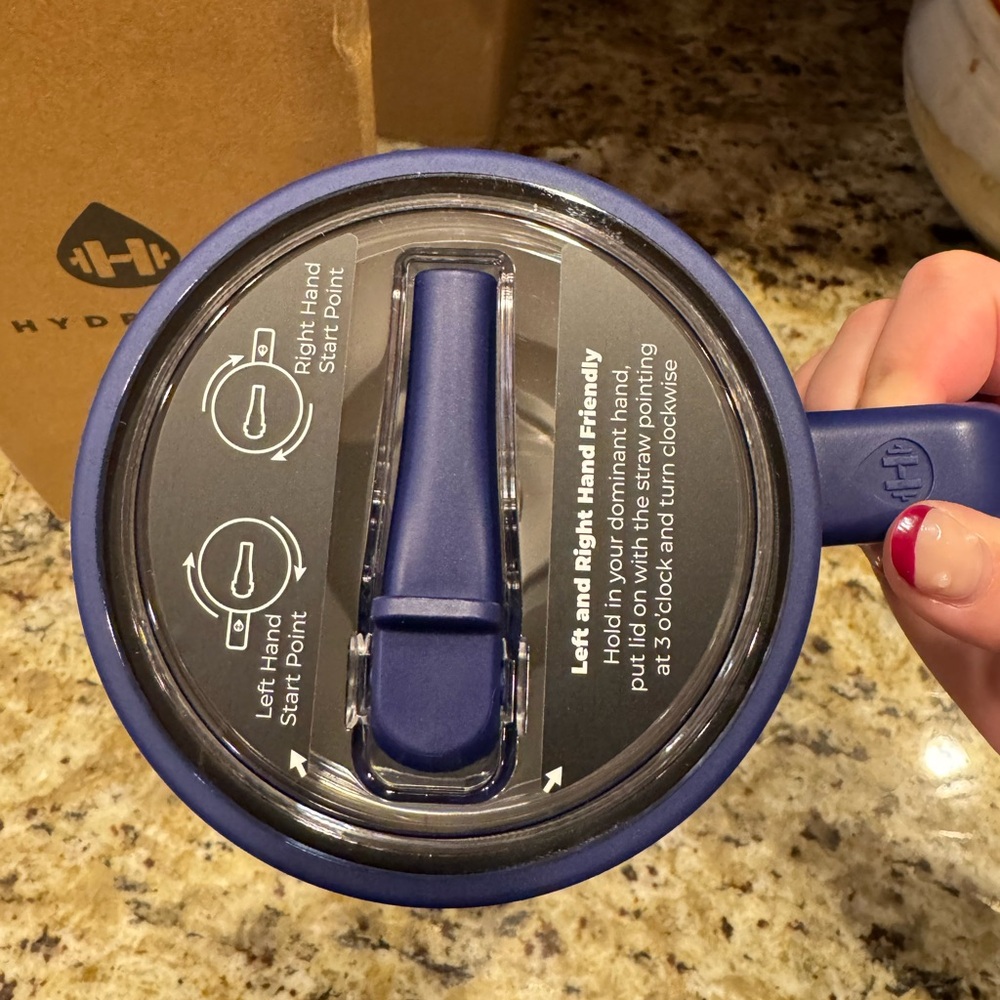 HydroJug Glam Blue Traveler Bottle - Picture 6 of 7